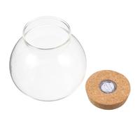 Abaodam Botella de Vidrio para Pecera Luz LED, para Crear Paisajes Miniatura y Decorar Espacios Interiores