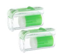 Abaodam Botella Marcadora para Reina de Colmena 2 Piezas, Herramienta de Apicultura de Plástico Verde sin Marcas, Jaula Práctica y Portátil para Manejo Seguro de Abejas en Colmenas