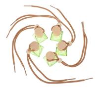 Abaodam Botellas De Perfume Colgantes Para Coche 5 Unidades De 8 Ml Verde, Difusor De Aceites Esenciales Para Automóvil, Ambientador Colgante Recargable, Accesorio Aromaterapia Viaje y Oficina