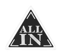 Abaodam Botón de Crupier Acrílico Triangular Doble Capa Negro y Blanco, Marcador All-in para Póker y Juegos de Azar, Accesorio Portátil para Fiestas y Reuniones, Botón Profesional