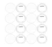 Abaodam Botones Transparentes de Acrílico 75 Mm, Marco para Cambiar Fotos Rápido, Pack 10 Unidades, Ideales para Manualidades y Pines Artesanales Personalizados