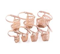 Abaodam Bozal para Perro De Plástico Boquilla Antimordedura con Correa Ajustable Protector Bucal Bozal Antimordeduras para Mascota