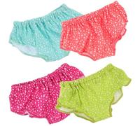 Abaodam Braguitas Reutilizables para Muñecas de 18 Pulgadas 4 Piezas de Ropa Interior Textil Lavable para Juego de Imitación Accesorios de Ropa para Muñecas Paquete de Bragas