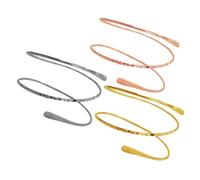 Abaodam Brazaletes de Metal Ajustables para Mujer y Niña, Diseño Ligero y Simple, Juego de 3 Piezas para Decoración del Brazo en Bodas y Aniversarios