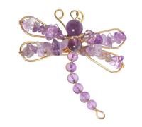 Abaodam Broche Creativo de Libélula de Cristal para Mujer Broche de Solapa de Forma de Animal Decoración para Suéteres Vestidos Día Madre