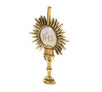 Abaodam broche de cruz de comunion de comunión broche de chalice broche de fe alfiler de corbata de comunión decoraciones de comunión Aleación de zinc Golden