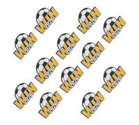 Abaodam Broche de Fútbol 10 Piezas 2026 Copa América del Norte Pin Metálico Esmaltado Recuerdo de Juego Deportivo para Chaquetas, Mochilas y Accesorios de Aficionados