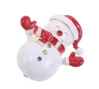 Abaodam Broche de Muñeco de Nieve Navideño para Mujer, Aleación Esmaltada Goteo de Color, Tamaño Pequeño, Insignia de Solapa para Ropa y Abrigo, Accesorio Festivo para Invierno, Obsequio