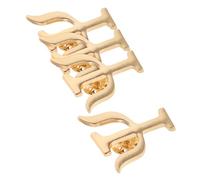 Abaodam Broche de Psicología Letras Metalizadas Diseño Único Pin para Mujer Obsequio Profesional Salud Mental Oficina Escuela 4 Piezas