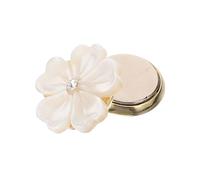 Abaodam Broche Floral Magnético De Concha Natural Blanco Cinco Pétalos, Accesorio Para Ropa Femenino, Adecuado Para Fiestas y Uso Diario, Diseño Ligero Dañar Prendas, Elegante y Portátil