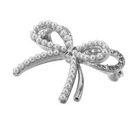 Abaodam Broche Lazo de Perlas Artificiales y Gemas de Imitación para Mujer Accesorio Multifuncional para Vestidos y Sombreros Sistema Antideslizante y Diseño Elegante