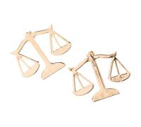 Abaodam Broche para Traje de Hombre 2 Piezas Balanza Metálica Dorada 35 CM Pin de Solapa para Abogados y Estudiantes de Derecho Accesorio Simbólico de Justicia y Equilibrio