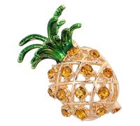 Abaodam Broche Piña con Cristales Brillantes Diseño Caricatura Tropical Accesorio Versátil para Ropa Mochilas Sombreros y Bufandas para Fiestas Hawaianas y Decoración DIY
