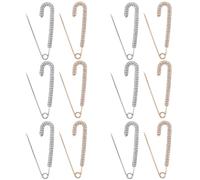 Abaodam Broches Ajustables para Cintura Mujer Clips Elásticos para Pantalones y Faldas Pack 12 Unidades 6 Plata Grande 3 6 Oro Grande 4 Accesorio Versátil para Suéter Cárdigan y