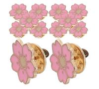 Abaodam Broches de Aleación 12 Diseño de Floración de Cerezo Rosa Fáciles de Usar y Versátiles para Mujer Ideales para Bolsos y Sombreros en Ocasiones Obsequios y Uso Diario