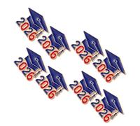 Abaodam Broches de Graduación 8 Piezas para Birrete 2026, Pin Conmemorativo Metálico para Sombrero y Ropa, Accesorio Miniatura para Fiesta y Recuerdo de Ceremonia de Graduación