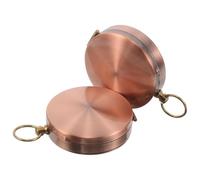 Abaodam Brújula de Metal Retro con Cubierta Abatible, Set 2 Piezas, Tamaño Pequeño, Brújula Portátil para Senderismo y Camping al Aire Libre, Accesorio de Navegación Vintage