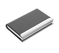 Abaodam Business Card Case Ultra Slim Wallets For Men Slim Metal Wallet Mens Leather Wallets Credit Wallet Leather Nombre Organizador Mens Metal Wallet Card Storage Bag Business Card