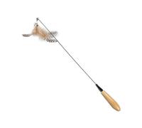 Abaodam Cabezal de Resorte Reemplazable para Varita Interactiva de Gato Juguete Resistente al Desgaste para Gatitos Accesorio Plumas de Colores Brillantes para Entretenimiento Felino