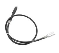 Abaodam Cable de Extensión Flexible Función de Lijado para Grabado Eje de Goma Negro, Accesorio para Taladro Adecuado para Bricolaje y Trabajos