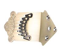 Abaodam Cadena cordal de mandolina latón incrustaciones de guitarra pegatinas instrumentos musicales guitarras cordal de metal para mandolina cordal del puente de mandolina triángulo parte