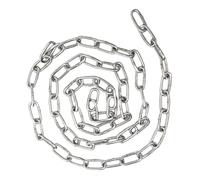 Abaodam Cadena de Acero Inoxidable 304 de 2 Mm y 4 Metros para Perros, Cadena de Servicio Pesado para Tirar de Mascotas, Resistente para Uso Doméstico, Industrial Aire Libre