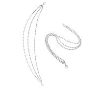 Abaodam Cadena de Gemas de Imitación para Zapatos Multicapa, Accesorio de Aleación de Zinc Brillante, Mujer, Decoración Elegante para Zapatillas y Botas, Par Único Color K