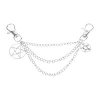 Abaodam Cadena Metálica para Zapatos Dije de Estrella Color Claro K, Accesorio de Joyería para Zapatillas Mujer y Hombre, Adorno de Cordón de Zapato Vaquero, Estilo Moderno, Resistente