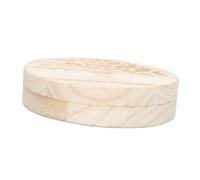 Abaodam Caja Conmemorativa de Dientes de Leche para Ñiño Diseño Redondo, Material Sintético Resistente y Almacenamiento Seguro para Recuerdos Infantiles