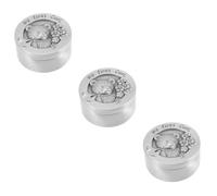 Abaodam Caja De 3 Piezas caja de recogida de lanugo protector de de leche contenedor de de leche contenedor de recuerdo de bebé caja de recuerdo de bebé Acero inoxidable