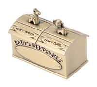 Abaodam Caja De Almacenamiento Para Dientes Lanugo Caja De Recuerdos De Metal Para Primer Souvenir Infantil y Elegante Para Conservar Recuerdos