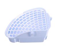 Abaodam Caja de Baño para Mascotas con Diseño Entrenador de Inodoro para Conejos y Hámsters Instalación y para Esquinas de Jaulas Color Azul