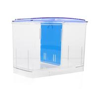 Abaodam Caja de Cría para Peces Aislador para Acuario Transparente con Incubadora para Crías y Divisor Resistente para Tanque de Peces Tropicales