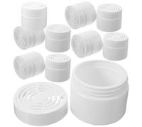 Abaodam Caja de Desodorante para Armario 150ml, 10 Unidades, Plástico de Color Claro con Tapa Hueca, Estuche Eliminador de Olores para Dormitorio y Baño, Ambientador Absorbente