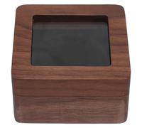 Abaodam Caja de Exhibición para Monedas Desafío 6,8 Cm con Ventana Visible, Estuche de Almacenamiento Acolchado con Esponja Interior, Vitrina Portátil Negra para Coleccionistas