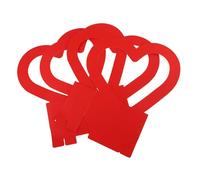 Abaodam Caja de Flores de Cartón Rojo Asas para Transportar y Almacenar Flores Frescas, Diseño Creativo y Simple Adecuado para Bodas y Celebraciones, Pack de 2 Unidades