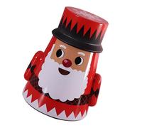 Abaodam Caja de Hojalata de Papá Noel para Dulces Recipientes de Hierro para Té y Galletas para Decoración Navideña Casa