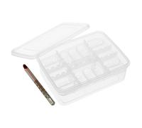 Abaodam Caja De Incubación para Huevos De Reptil 16 Rejillas Plástico Transparente Profesional para Incubadora De Serpientes Lagartos Uso Reptil Mascotas