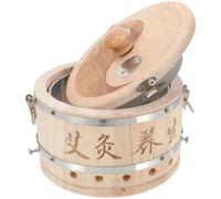 Abaodam Caja de Moxibustión de Madera para Cuello y Espalda Superficie Lisa y Fácil de Transportar, Herramienta de Terapia Adecuado para Uso en Casa y Dondequiera que Varios estilos
