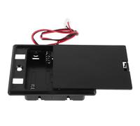 Abaodam Caja de Pilas Aa de Plástico Negro Instalación Fácil y Uso Conveniente para Dispositivos Electrónicos y Cajas de Seguridad en Hogar y Hotel