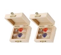 Abaodam Caja de Recuerdos para Bebés 2 Botellas de Almacenamiento para Cabello Fetal y Cordón Umbilical Caja de Madera para Conservar Pelo y Dientes Kit de Preservación para Recién