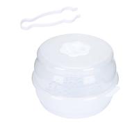 Abaodam caja esterilizadora de biberones caja de almacenamiento de chupete de biberones para microondas porta biberones para microondas para bebés AbS