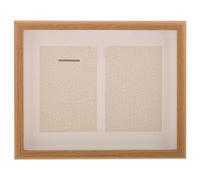 Abaodam Caja Expositor para Medallas Deportivas de Madera Maciza 10 Pulgadas con Diseño Hueco para Colgar y Exhibir Medallas de Maratón y Trofeos en Pared, Decoración para Hogar y Oficina