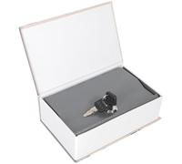 Abaodam Caja Fuerte Decorativa Tipo Libro de Metal Cerradura de Combinación, Caja de Seguridad para Dinero y Documentos, Estuche Secreto Portátil para Oficina y Hogar, Almacenamiento