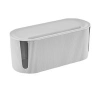 Abaodam Caja Organizadora para Regletas y Cables Plástico Resistente con Diseño Desmontable para Fácil Uso y Enfriamiento Soporte Móvil Integrado para Escritorio y Gestión Ordenada