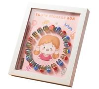 Abaodam Caja para Guardar de Hadas para Y Niñas para Guardar de Marco de Fotos Recuerdo del Primer Diente