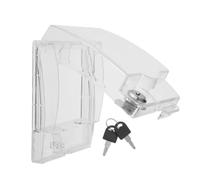 Abaodam Caja Protectora para Enchufe Tipo 86 de Plástico Protección contra Salpicaduras para Baño y Uso en Exteriores Fácil de Operar