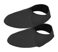 Abaodam Calcetines para Aletas de Neopreno Negro Silicona Antideslizante y Protección contra Rozaduras para Natación en Piscina, 1 Par
