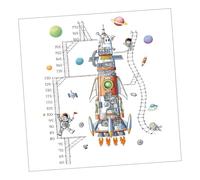 Abaodam Calcomanía De Pared De Pvc Decorativa De Nave Espacial Para Habitación Infantil, Pegatina Creativa De Astronauta, Color Saturado y Duradero, Adecuado Para Guardería y Dormitorio Infantil