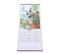 Abaodam Calendario de Pared 2027 Año Cabra Diseño Ahorrador de Espacio en Papel Textura Tradicional para de Oficinas y Hogar